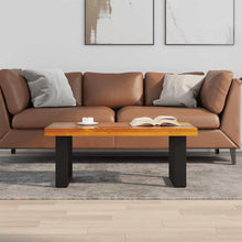 Salontafel Massief Teakhout Hars 100X50 Cm 100 x 50 x 40 cm Multikleur