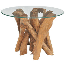 Salontafel 60 Cm Massief Teak Drijfhout Donkerbruin