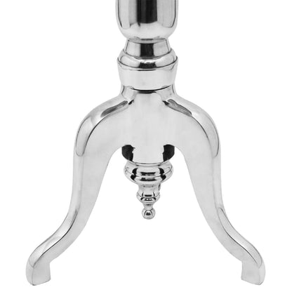 Bijzettafel Rond Aluminium Zilver 55 x 76 cm