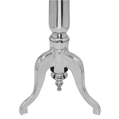 Bijzettafel Rond Aluminium Zilver 39 x 76 cm