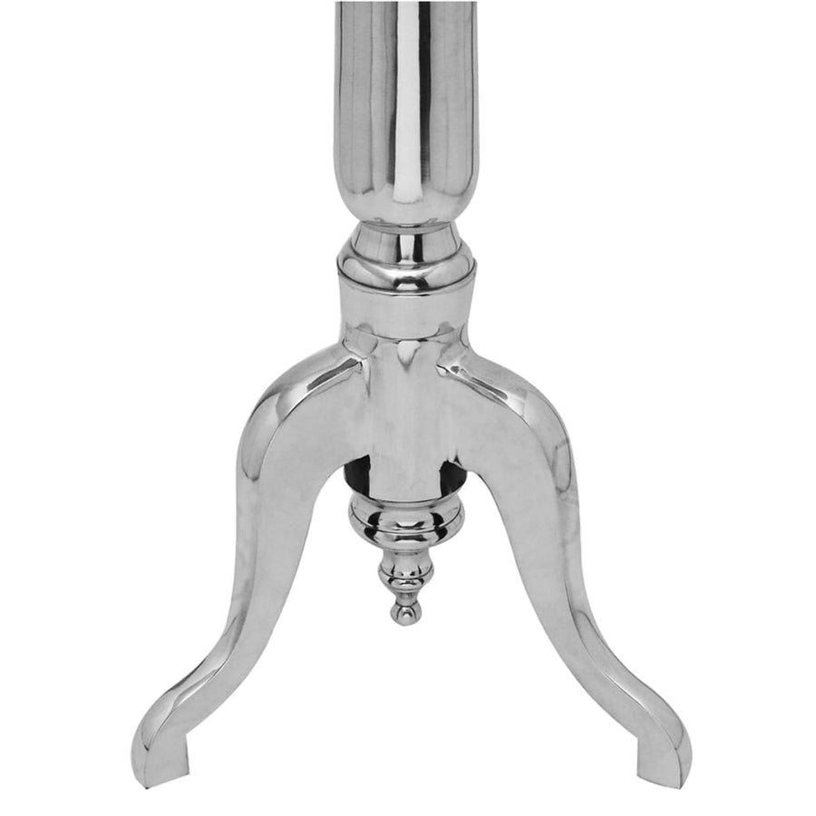 Bijzettafel Rond Aluminium Zilver 39 x 76 cm