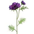Kunstbloem anemoon paars 41 cm