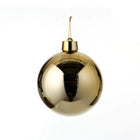 Kerstbal kunststof goud 20 cm