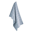 Theedoek 50x70 cm katoen ruit blauw wit
