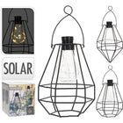 Solar lantaarn zwart 19x14x12 cm