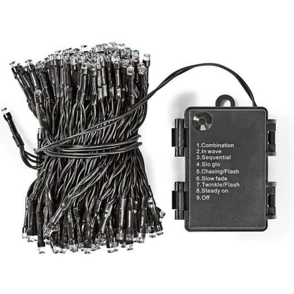 S.i.a. Batterij Led Verlichting 48 Leds 350 Cm Warm Wit Licht Zwart