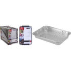 BBQ grillschalen set 5 stuks aluminium 32x23x4 cm
