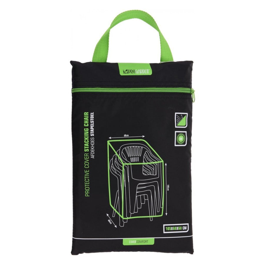 Pro Garden Tuinstoelen Afdekhoes 68X68X105 Cm Zwart