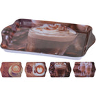 Other Brands Tray With Coffee Image 21X14.3 Cm Assorted