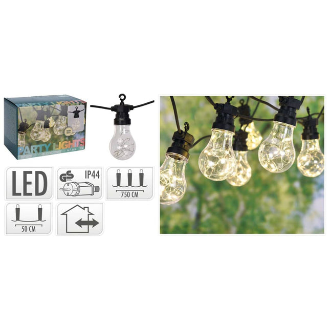 Progarden Feestverlichting Met 100 Lampen Led Wit