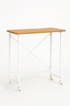 Ceruzo Console Table - 80x40x75 cm - Foldable Tabletop - White