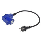 Verloopkabel 40cm Schuko naar CEE haaks met Schuko stopcontact