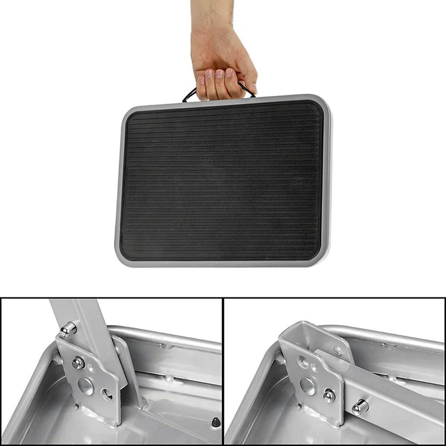 Proplus Opstapje Inklapbaar 38X26X17.5 Cm Voor Caravan/Camper Grijs/Zwart