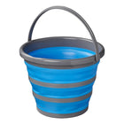 Opvouwbare emmer 10L blauw/grijs
