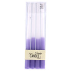 Kaarsen lila wit 30,5 cm 4 stuks