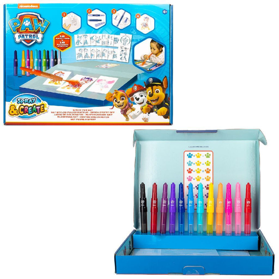 Paw Patrol Spray And Create Spray Pen Set Deluxe