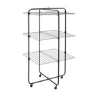 Droogtoren 33 m drooglengte zwart 72x64x123 cm