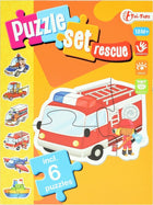 Legpuzzel set hulpdiensten 15 stukjes junior