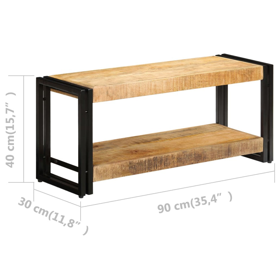 Tv-meubel 90x30x40 cm massief mangohout 90 x 30 x 40 cm massief mangohout