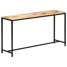 Console table 140x35x76 cm solid rough mango wood