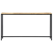 Wandtafel 140X35X76 Cm Massief Ruw Mangohout