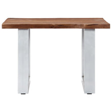 Salontafel Met Natuurlijke Randen 60X60X40 Cm Acaciahout Bruin