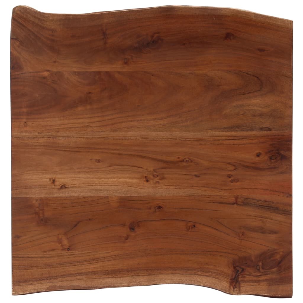 Salontafel Met Natuurlijke Randen 60X60X40 Cm Acaciahout Bruin
