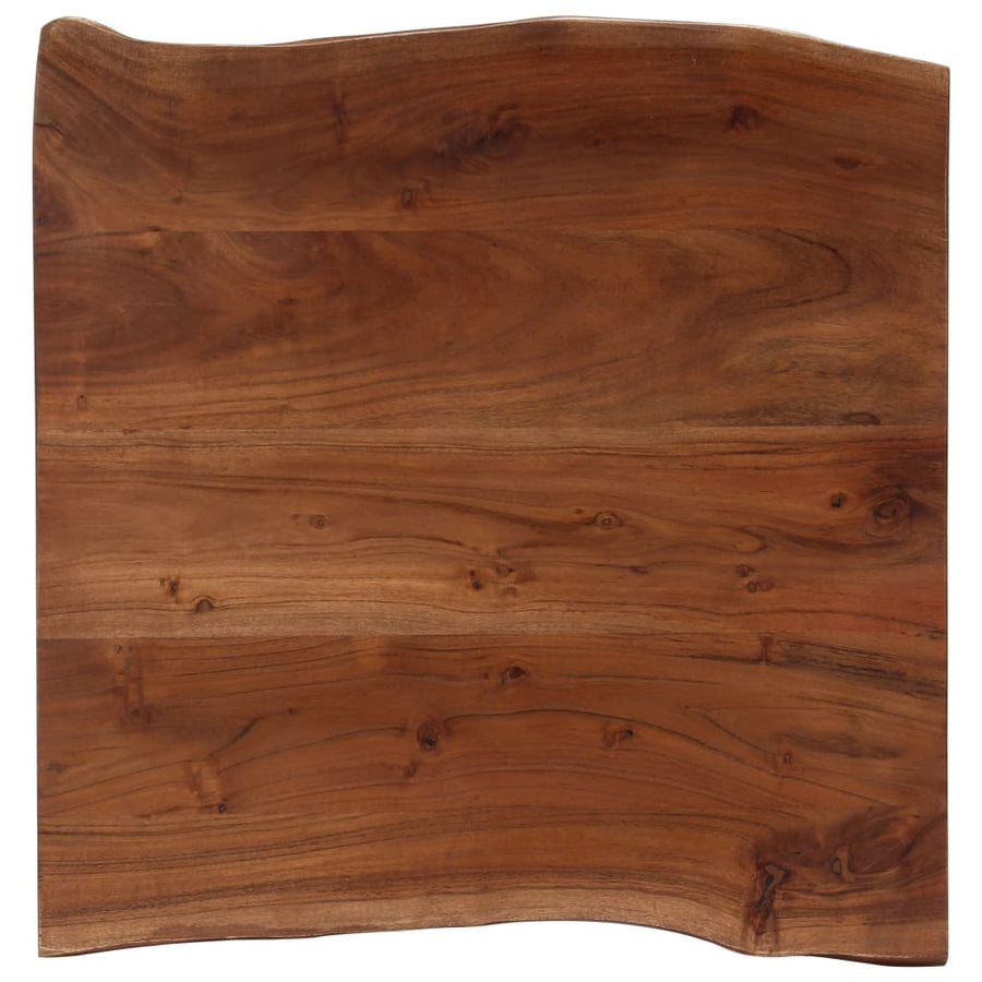 Salontafel Met Natuurlijke Randen 60X60X40 Cm Acaciahout Bruin
