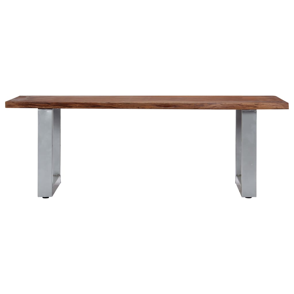 Salontafel Met Natuurlijke Randen Acaciahout 115 x 60 x 40 cm Bruin