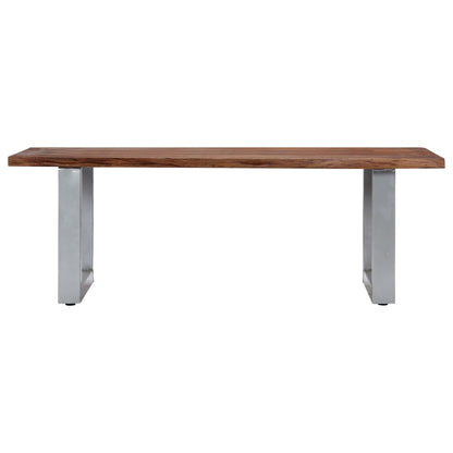 Salontafel Met Natuurlijke Randen Acaciahout 115 x 60 x 40 cm Bruin