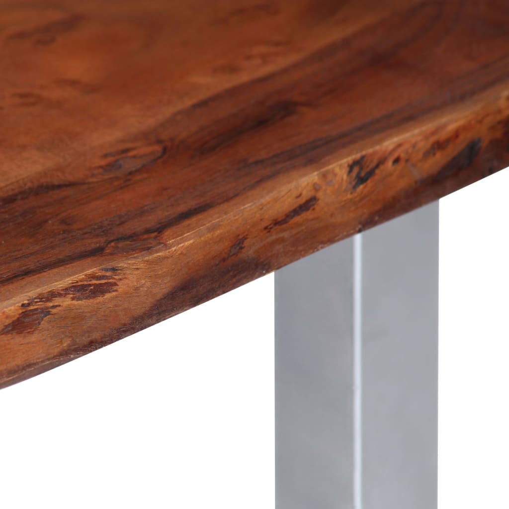 Salontafel Met Natuurlijke Randen Acaciahout 115 x 60 x 40 cm Bruin