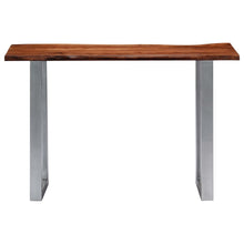 Wandtafel 5X35X76 Cm Massief Acaciahout En Ijzer Bruin