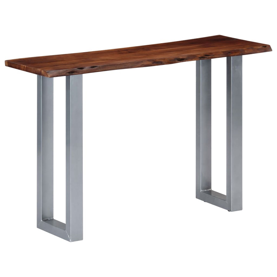 Wandtafel 5X35X76 Cm Massief Acaciahout En Ijzer Bruin