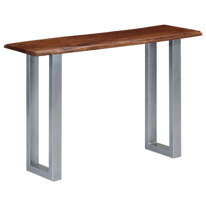 Wandtafel 5X35X76 Cm Massief Acaciahout En Ijzer Bruin