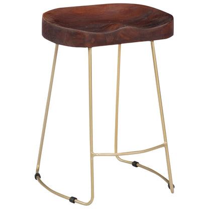 Gavin Barkrukken Massief Mangohout 46 x 38 x 52 cm Donkerbruin