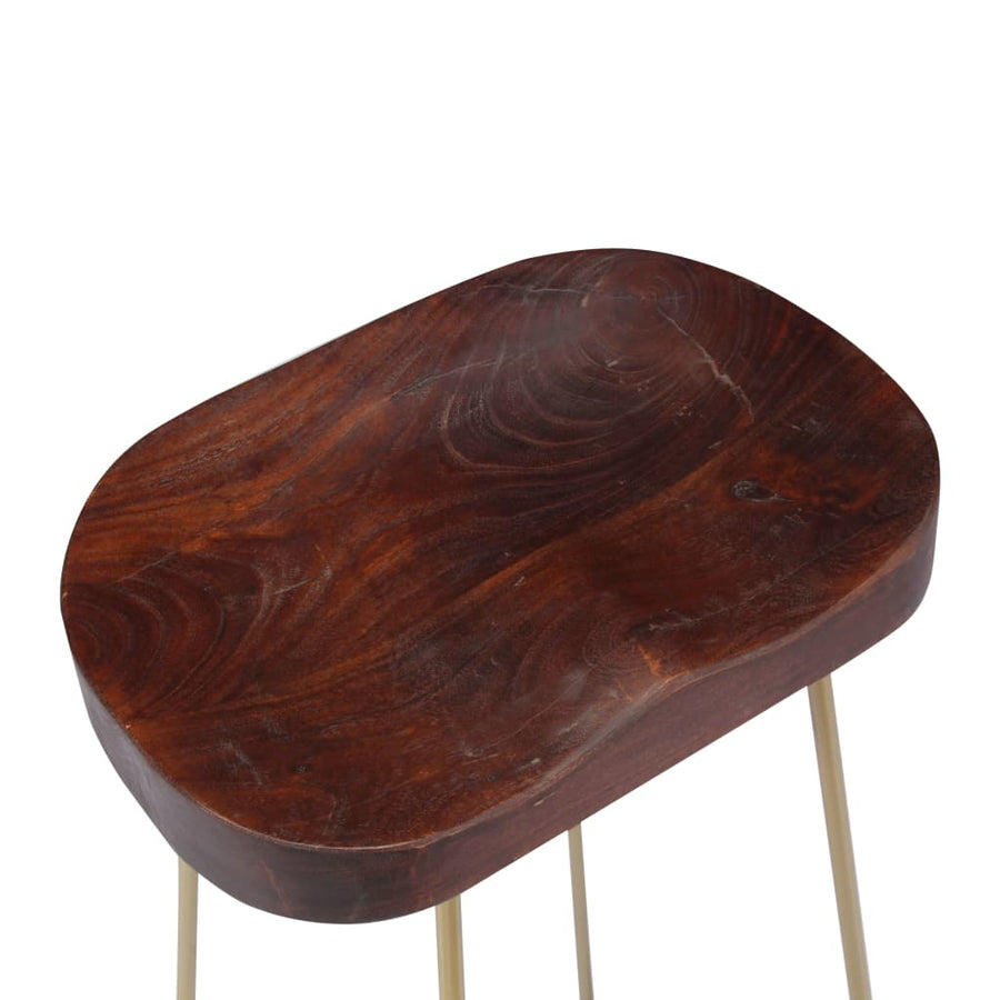 Gavin Barkrukken Massief Mangohout 45 x 40 x 62 cm Donkerbruin
