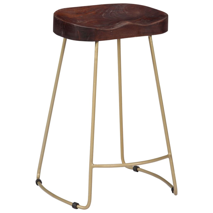 Gavin Barkrukken Massief Mangohout 45 x 40 x 62 cm Donkerbruin