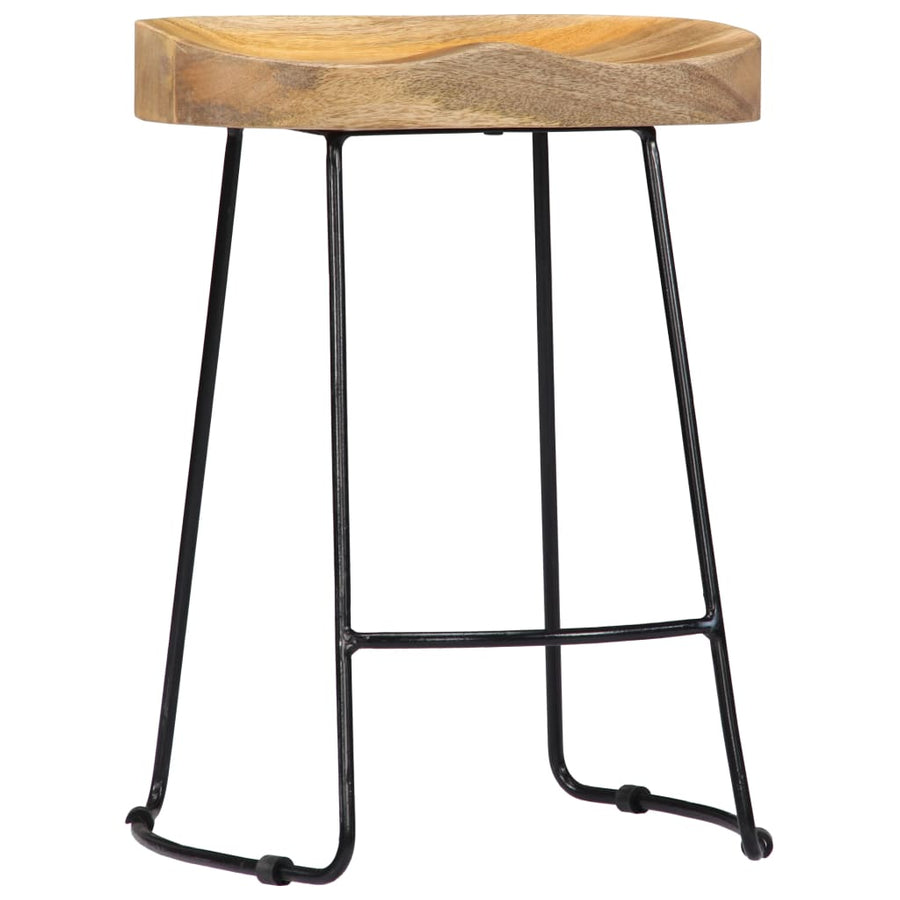 Gavin Barkrukken Massief Mangohout 46 x 38 x 52 cm Lichtbruin