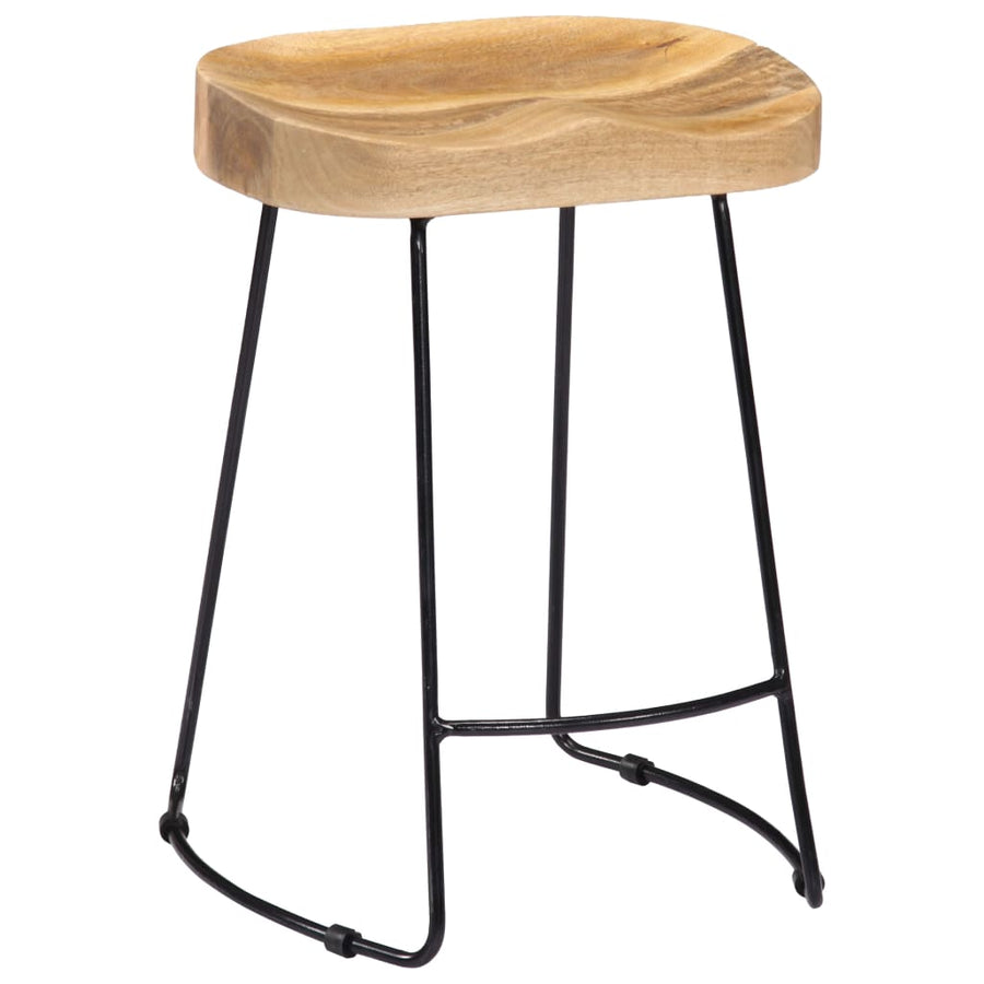 Gavin Barkrukken Massief Mangohout 46 x 38 x 52 cm Lichtbruin