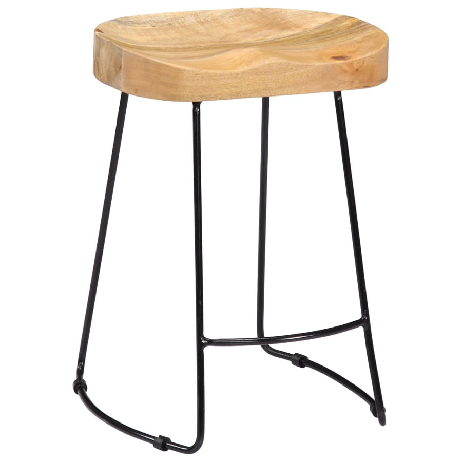 Gavin Barkrukken Massief Mangohout 46 x 38 x 52 cm Lichtbruin