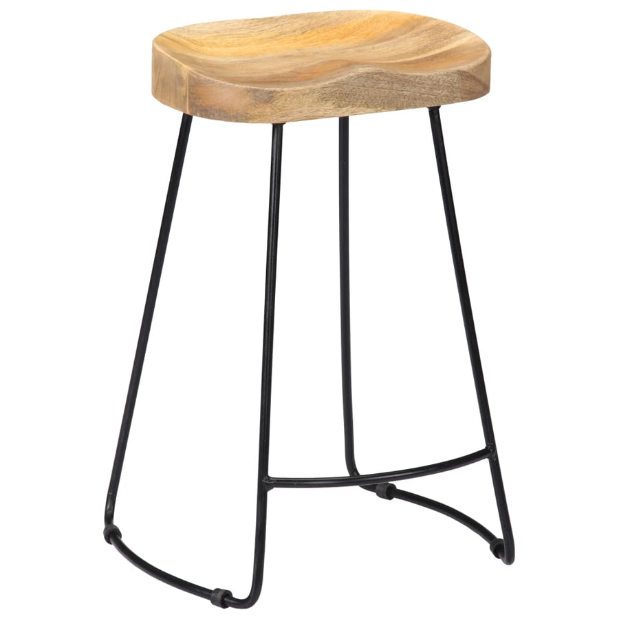 Gavin Barkrukken Massief Mangohout 45 x 40 x 62 cm Lichtbruin