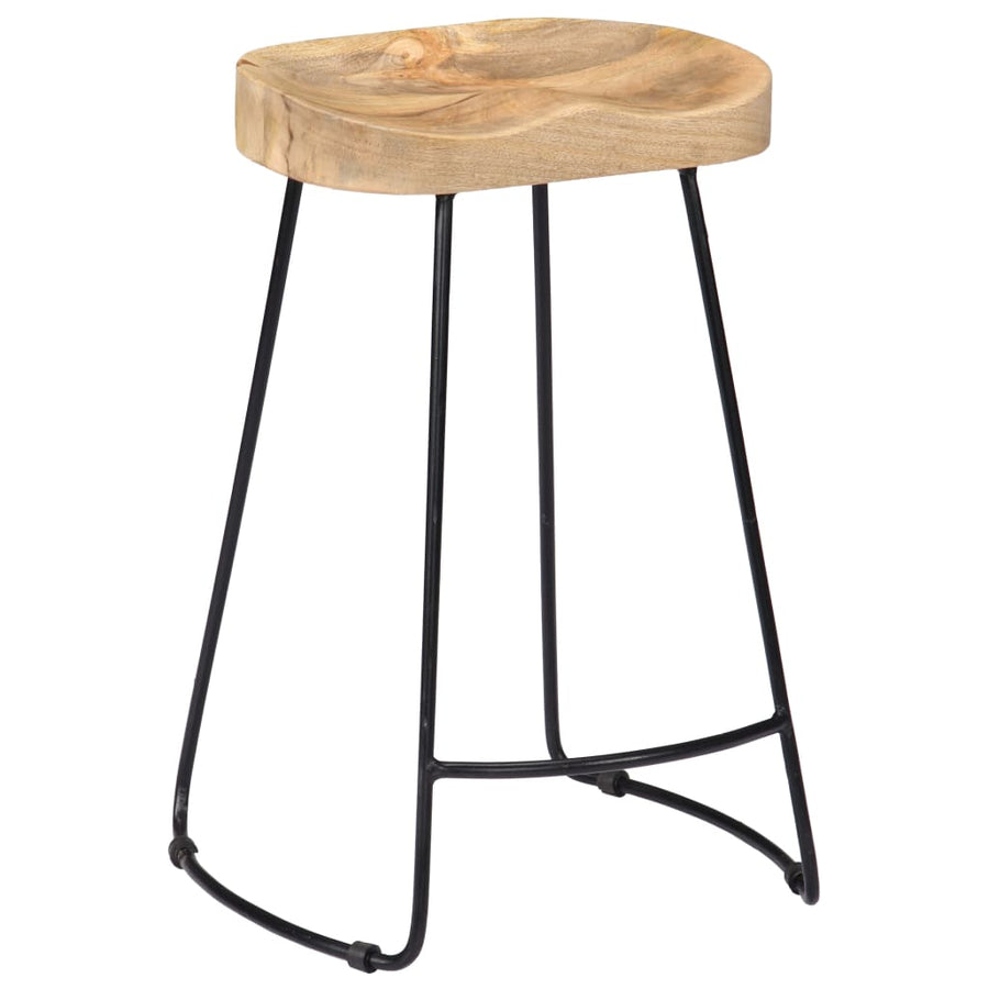 Gavin Barkrukken Massief Mangohout 45 x 40 x 62 cm Lichtbruin