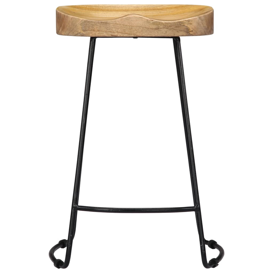 Gavin Barkrukken Massief Mangohout 45 x 40 x 62 cm Lichtbruin
