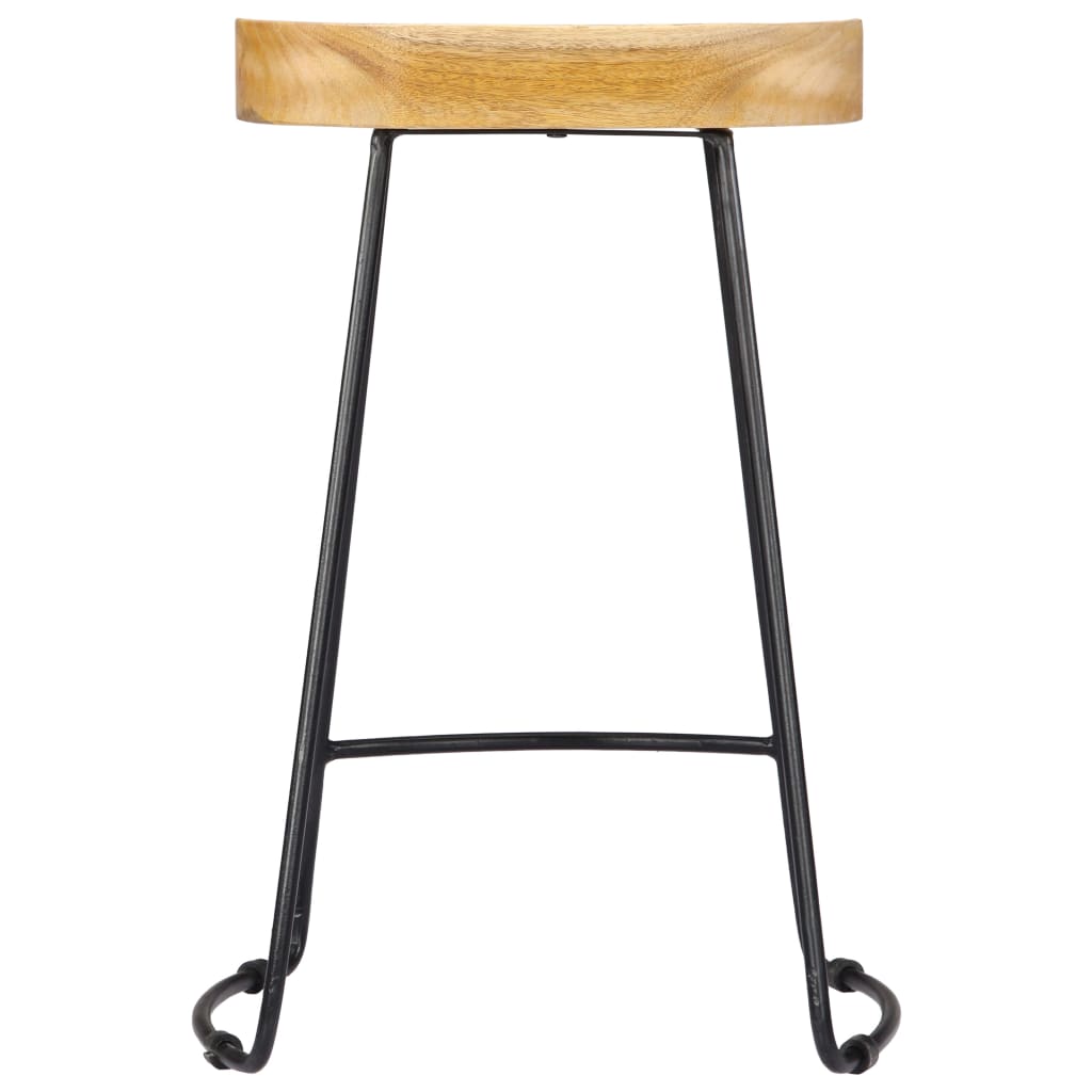 Gavin Barkrukken Massief Mangohout 45 x 40 x 62 cm Lichtbruin