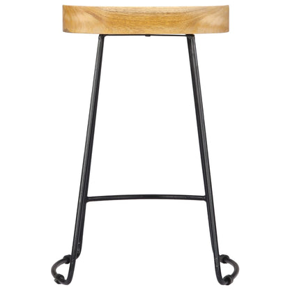 Gavin Barkrukken Massief Mangohout 45 x 40 x 62 cm Lichtbruin