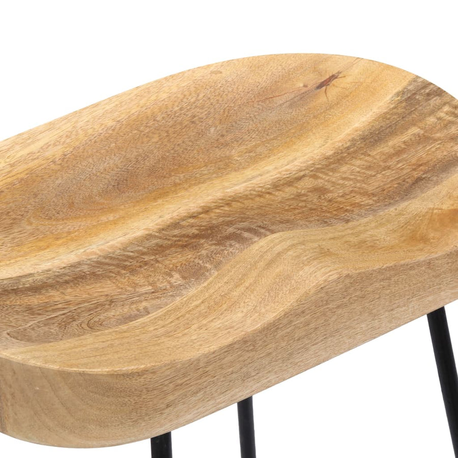 Gavin Barkrukken Massief Mangohout 45 x 40 x 62 cm Lichtbruin