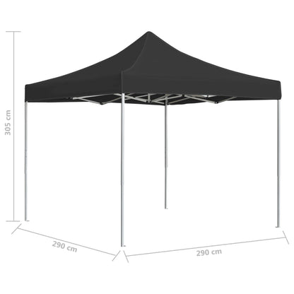 Partytent Professioneel Inklapbaar 3X3 M Aluminium Antraciet 3 x 3 m
