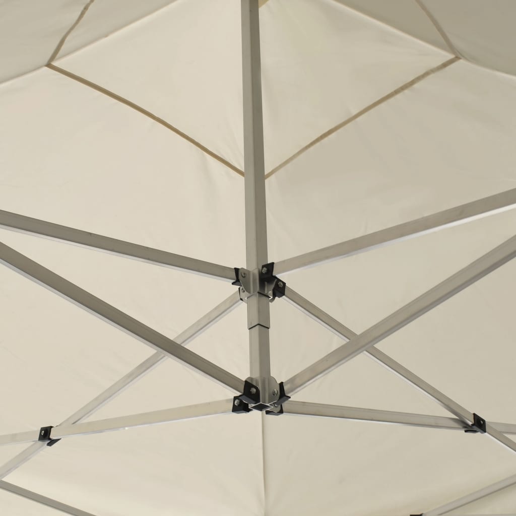 Partytent Inklapbaar Met Wanden 3X3 M Aluminium Crème 3 x 3 m