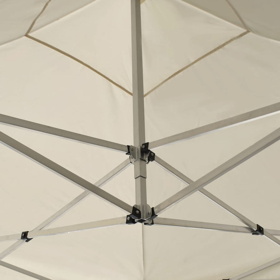 Partytent inklapbaar met wanden 3x3 m aluminium crème
