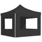 Partytent 3x3 m aluminium antraciet met wanden